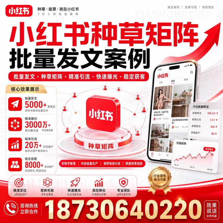 中卫小红书种草矩阵批量发文案例
