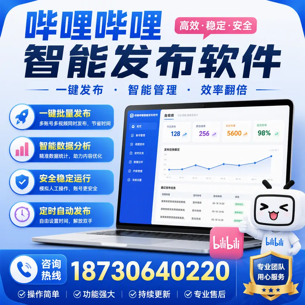 为什么选择哔哩哔哩智能发布软件？中卫 的用户分享